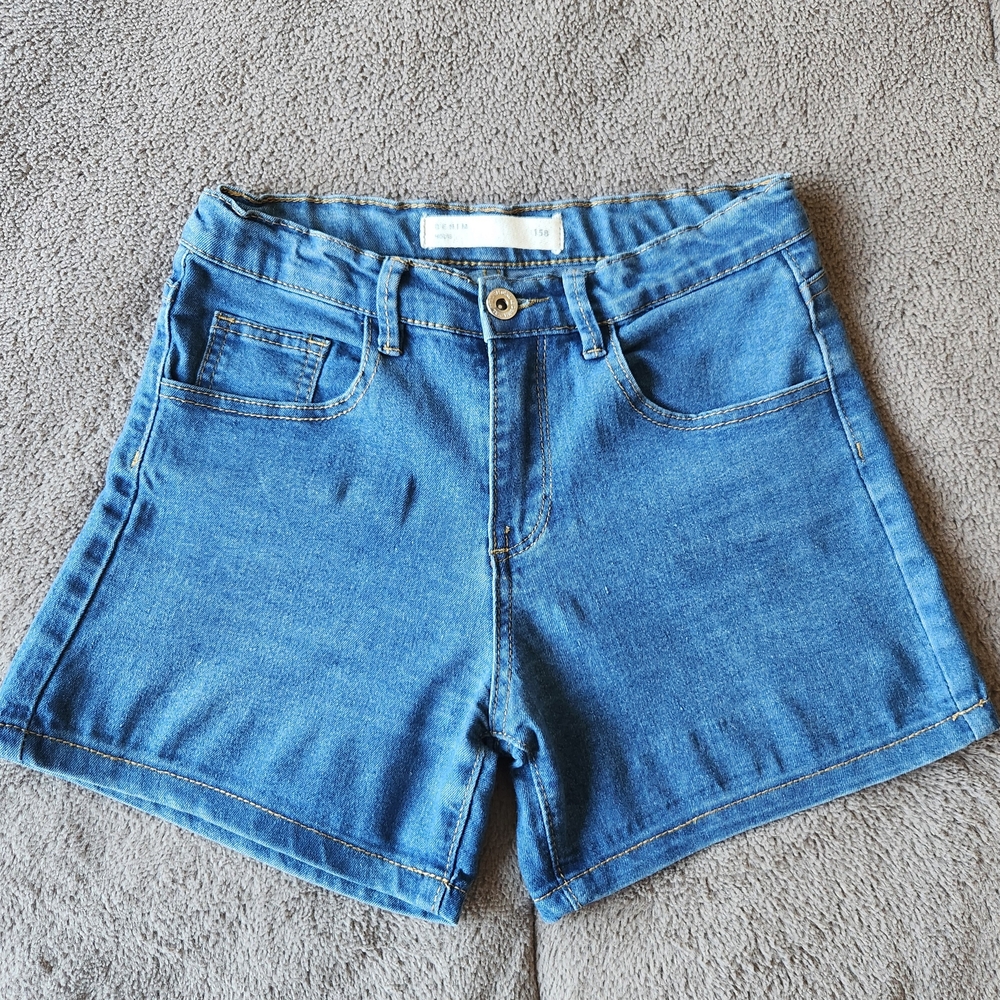 Blue Denim Shorts Girls Size 10-12
